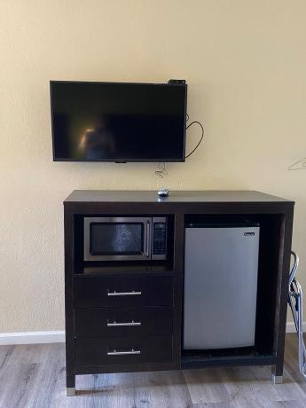 TV Microwave and Refrigerator